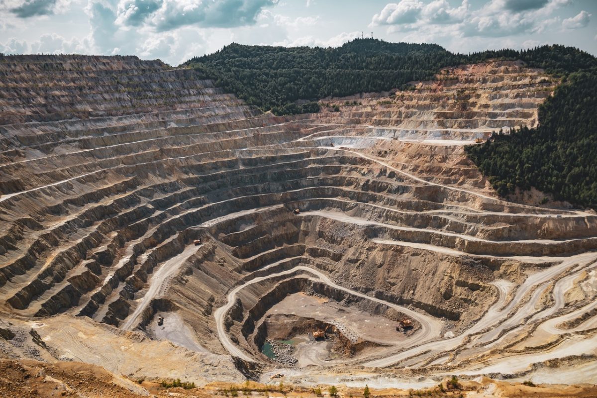 Copper mine pit