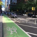 Protected bike lane in Chicago
