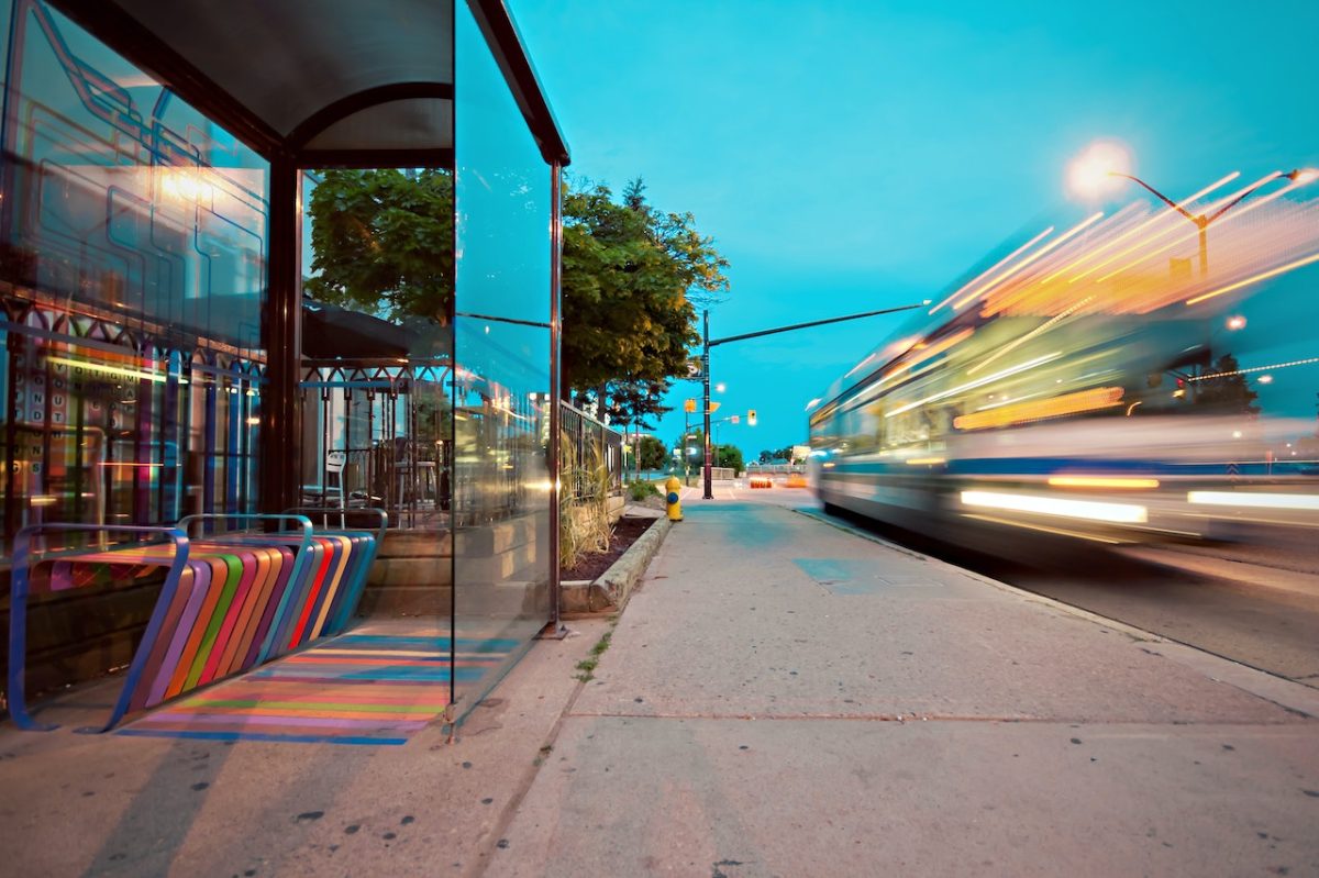 bus stop time lapse